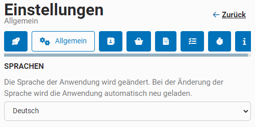 Allgemeine Einstellungen