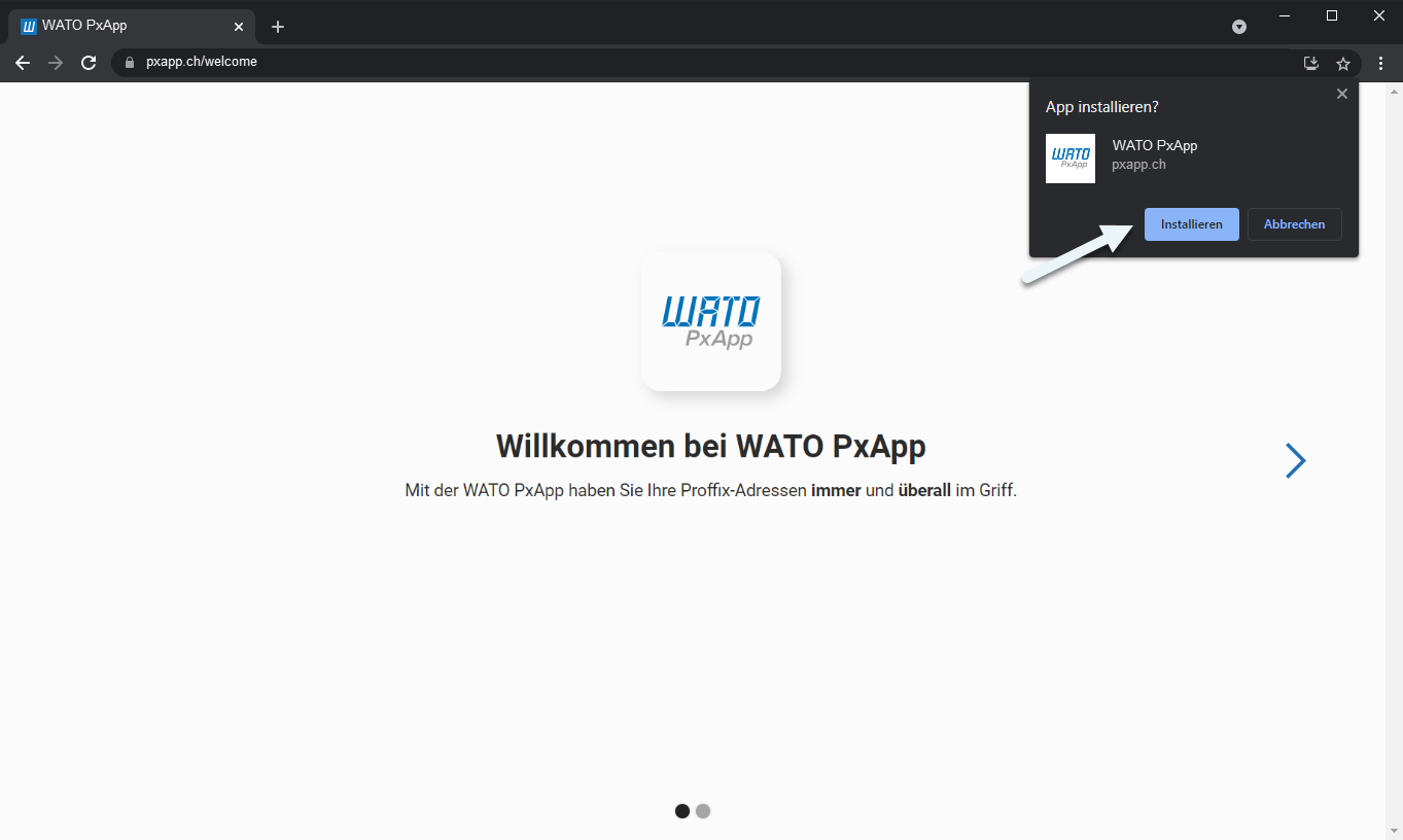 App installieren