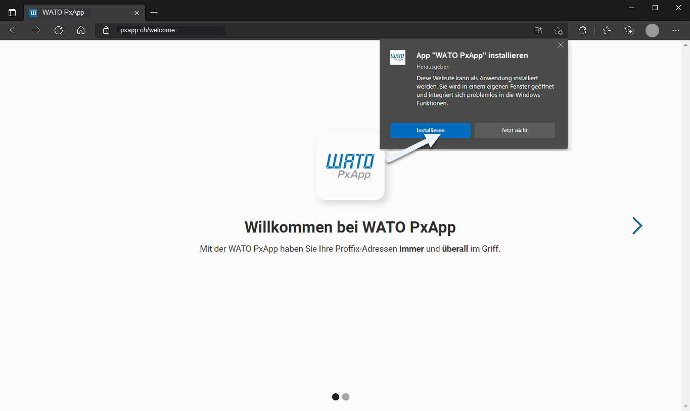 App installieren